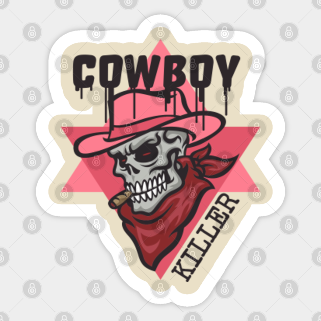 Cowboy Killer Halloween Cowboy Killer Sticker TeePublic